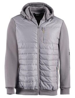 H.I.S Kapuzensweatjacke im vorderen Bereich gesteppt, mit abnehmbarer Kapuze