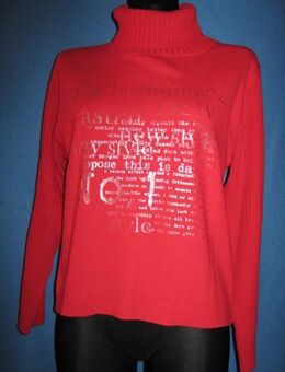 NEUw * Stylisch * Silber- Glitzer * Feinstrick * Rollkragen * Pullover ''blue seven'' Gr. 40- 42, 44/ M- L * rot * - Riedlingen