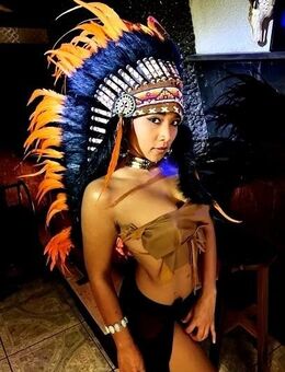 Coiffe Indienne-Indianer Federhaube-Kopfschmuck-Indian Headdress-Fotoshooting-Halloween-Party-Dekoration - Wehr (Rheinland-Pfalz)