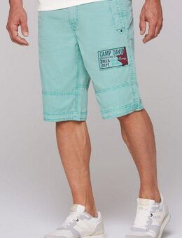 CAMP DAVID Bermudas Sommerhose mit großem Logo-Aufnäher