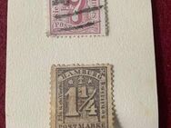 Briefmarken Hamburg - 2 Werte mit Falz 1864 -1865 - Bad Waldsee