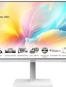 MSI Modern MD272QXP LED-Monitor (69 cm/27 ", 2560 x 1440 px, WQHD, 1 ms Reaktionszeit, 100 Hz, IPS-LED, höhenverstellbar, 3 Jahre Herstellergarantie, USB-C)