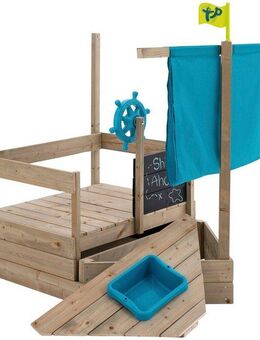 TP Toys Sandkasten AHOY Piratenschiff, mit ausziehbarem Sandkasten und viel Zubehör