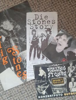 Rolling Stones: RARE - SOUVENIR PROGRAMME 1970er Jahre & 2 Tour Flyer! - Düren