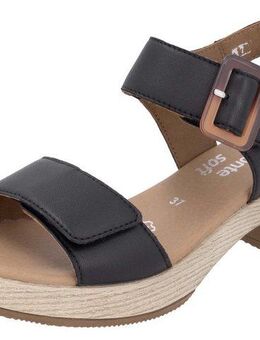 Remonte Sandalette, Blockabsatz, Sommerschuh, Sandale mit Klettverschlüssen
