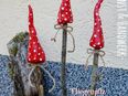 3x Fliegenpilze Garten-Set Wetterfest Deko Dekoration Pilze in 74575