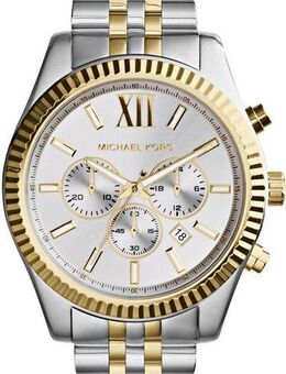 MICHAEL KORS Chronograph LEXINGTON MK8344, Quarzuhr, Armbanduhr, Herrenuhr, Stoppfunktion, Edelstahlarmband