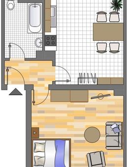Demnächst frei! 1-Zimmer-Wohnung in Dortmund Körne - Dortmund