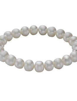 Zeeme Armband Süßwasserzuchtperlen weiß 8-8,5mm