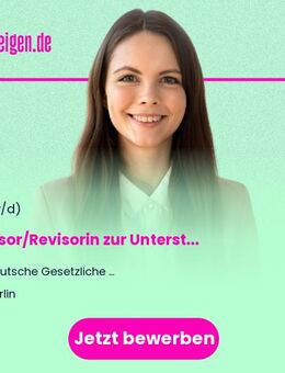 Revisor/Revisorin (m/w/d) zur Unterstützung der Abschlussprüfung - Vollzeit / Teilzeit - Berlin