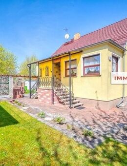 IMMOBERLIN.DE - Sehr gepflegtes Einfamilienhaus & Nebengebäude für Gewerbe in angenehmer Lage - Fredersdorf-Vogelsdorf