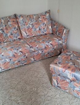 Doppelbettcouch mit Hocker - Falkensee