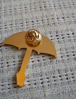 Pin/Anstecker-Paraplüs,ca. 4-4,5 cm,Alt - Linnich