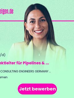Projektleiter für Pipelines & Kabeltrassen (m/w/d) - München