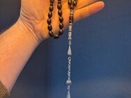TesbihBid Kettenanhänger Schwarz Tesbih (Prayerbeads Bakalite faturan, 33-tlg., Gebetskette, Sandalous, Misbaha islam, 33-tlg., Herren geschenck Vatertag Männergeschenk), Sandalous, Tesbih, Misbaha