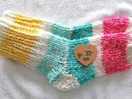 Super dicke bunte gestrickte Socken - Wellness Socken - Gr. 39-40 - Dahme