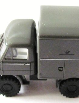 Deutsche Bundespost Fernmeldedienst - Unimog 411 mit Kastenaufbau - Lkw - von Brekina - Doberschütz