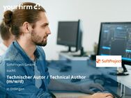 Technischer Autor / Technical Author (m/w/d) - Ettlingen