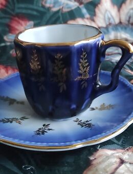 Sammler MokkaTasse blau und Gold von PM - Köln