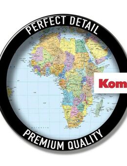 Komar Fototapete World Map - Größe 270 x 188 cm, glatt, bedruckt, (Packung, 1 St., Papier Fototapete), Wohnzimmer, Schlafzimmer