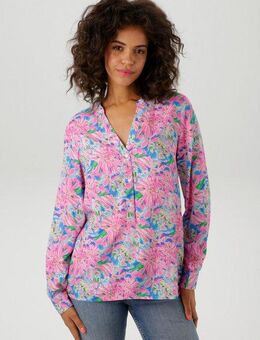 Aniston CASUAL Schlupfbluse mit farbenfrohem, malerischen Blumendruck