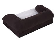 Sparpaket: Das Orthopädische Hundebett eckig + Kuscheldecke Paws - Größe M + Kuscheldecke
