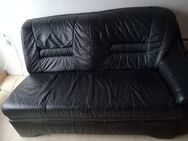 Leder Eck-Sofa mit Schlaffunktion - Ludwigshafen (Rhein)