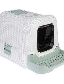 kooa Haubentoilette mit Streu-Schublade - weiß / minze