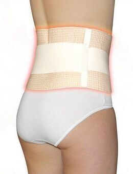 Hydas Stützbandage mit Nierenwärmer, gibt der Wirbelsäule Halt und schützt vor Kälte, Unterstützt bei Muskelschwäche, wärmendes Innenfutter