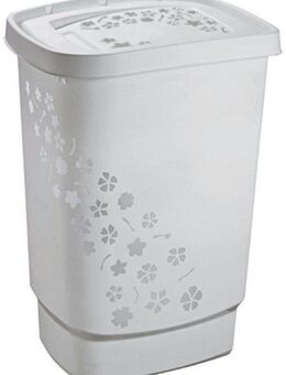 ROTHO Wäschekorb Flowers, 55 Liter, Blumenmuster
