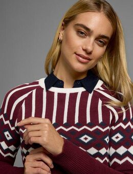 AJC Jacquardpullover mit Norwegermuster in verschiedenen Farbvarianten