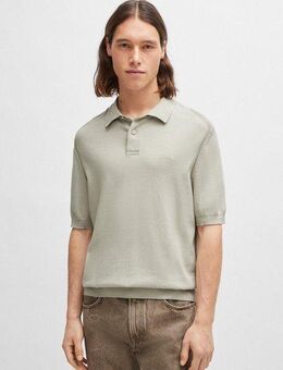 BOSS ORANGE Strickpullover Asac mit Polokragen