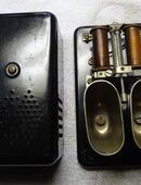 Wechselstromwecker W38 schwarz für altes Telefon, Hersteller Firma JK, Baujahr JK 1910 in 69250