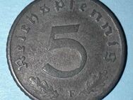 5 Reichspfennig 1941 „F“ Kursmünze Deutsches Reich 2. Weltkrieg - Münster (Hessen)