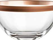 Eisch Germany Salatschüssel KAYA COPPER, Kristallglas, (1-tlg), in Handarbeit in Kupfer veredelt, spülmaschinengeeignet, Ø 24 cm