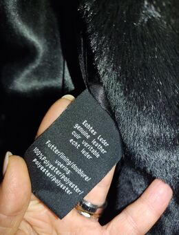 Damen Lederwintermantel mit Fellimitat - Berlin