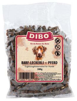 DIBO BARF-Leckerli mit Pferd - Sparpaket: 2 x 200 g