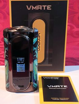 Voopoo V Mate , Gunm./Grün/Schwarz . FP.36€. Gebraucht guter Zustand. Akkuträger, Vape, Mod Box, Dampfer. !! Sammlungsauflösung !! - Bühl