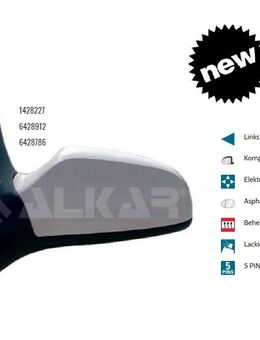 AUSSENSPIEGEL LINKS ELEKT BEHEIZT ASPH OPEL ASTRA H GTC 1428227 - Dortmund Wickede