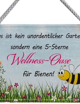 Lustiges Hängeschild 5-Sterne-Wellness-Oase für Bienen Garten - München