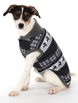 Hundepullover mit Norwegermuster - ca. 45 cm Rückenlänge (Größe XXL)