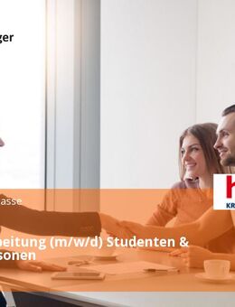 Sachbearbeitung (m/w/d) Studenten & Pflegepersonen - Bremen