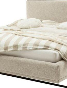 SCHÖNER WOHNEN-Kollektion Polsterbett COMO in der Breite 180cm, mit schwarzen Metallkufen, erhältlich in verschiedenen Farben