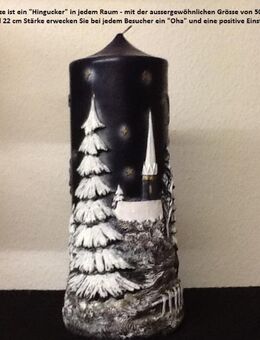Zierkerze "Winterzauber" 500x220 mm - Neu-ungebraucht - sehr selten - - Mahlberg