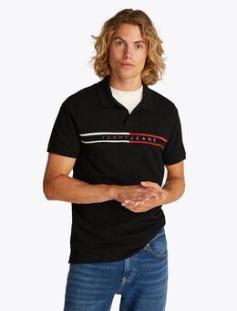 Tommy Jeans Poloshirt TJM SLIM CHEST FLAG POLO Mit Rundhalsausschnitt