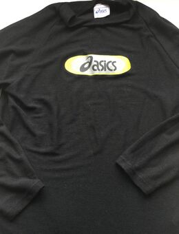 Asics Original Vintage Herren Langarm Shirt Schwarz 1990er Jahre Größe L - Fulda