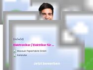 Elektroniker / Elektriker für Automatisierungstechnik / Betriebstechnik (w/m/d) - Karlsruhe