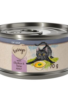 Sparpaket Feringa Katzensuppe 24 x 70 g - Huhn und Thunfisch