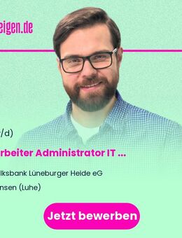 Mitarbeiter (m/w/d) Administrator IT Schwerpunkt First-Level-Support - Winsen - Winsen (Luhe)