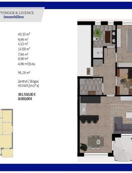 "Neubau-Wohntraum im Erdgeschoss - helle 3-Zimmer-Wohnung mit sonnigem Balkon in Marktredwitz" - Marktredwitz
